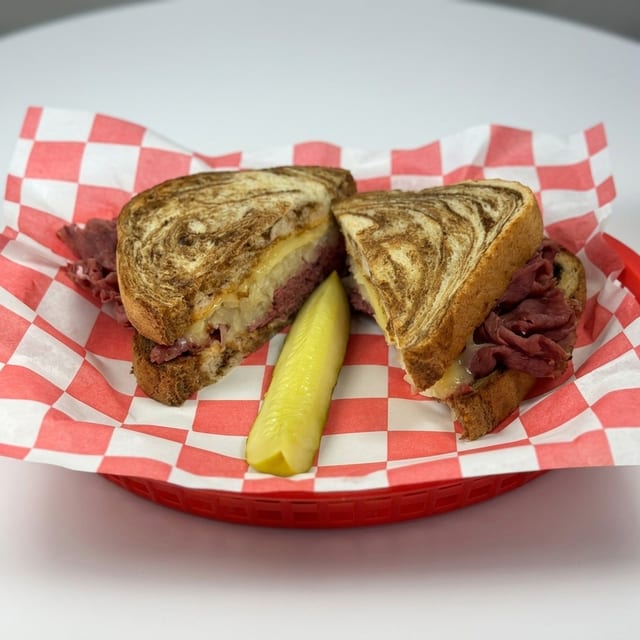 Corned Beef Reuben Sandwich.